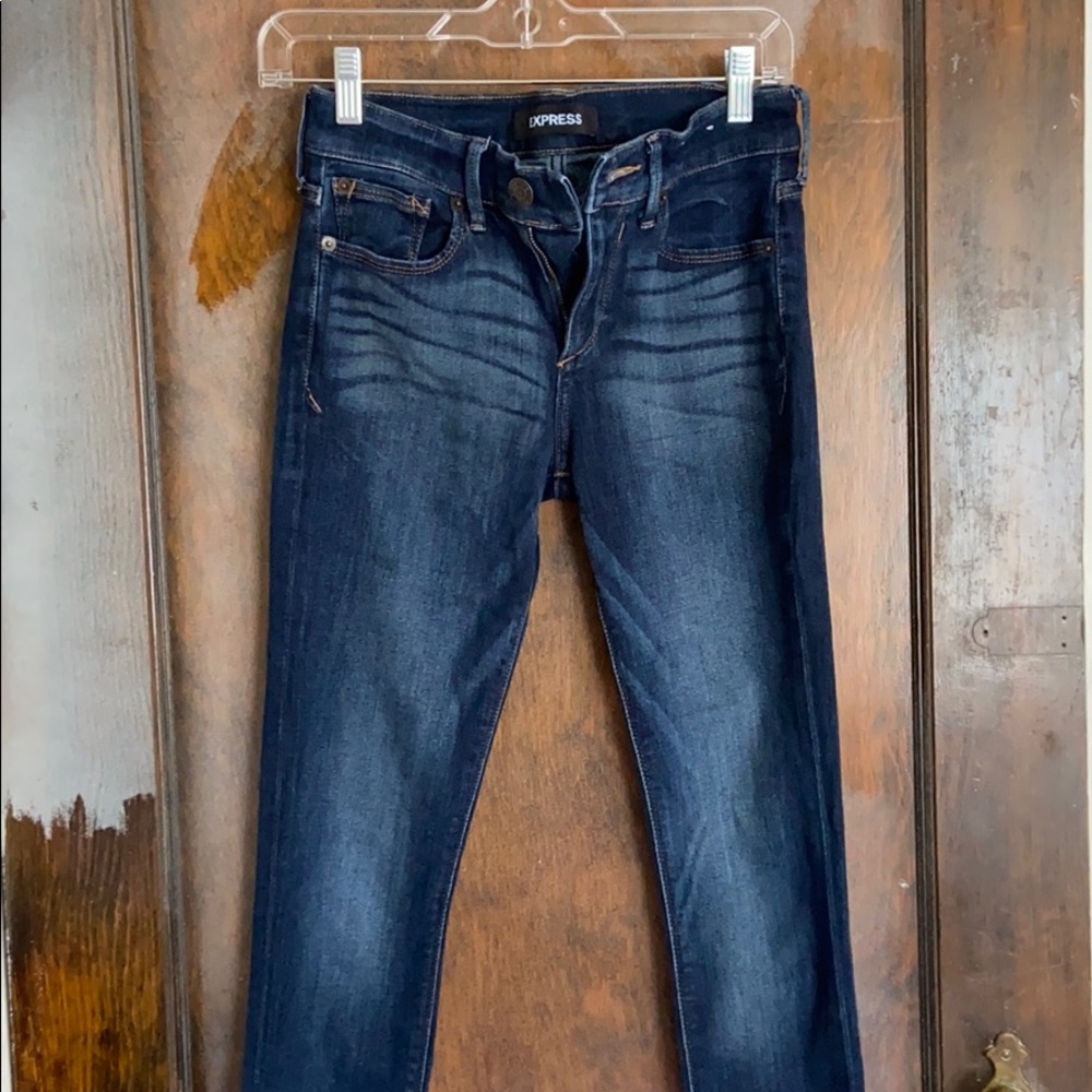 Express dark wash jeans